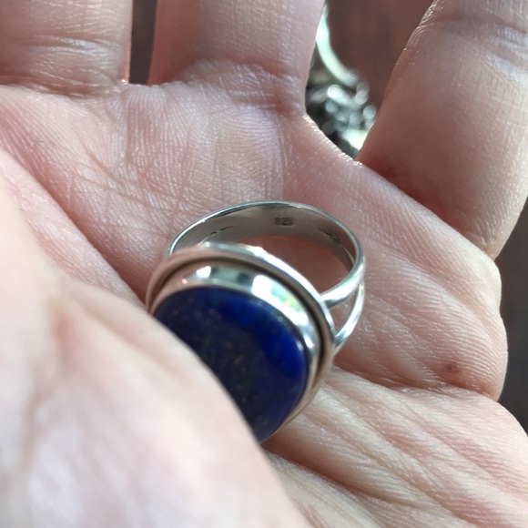 Size 6 lapis and sterling ring - Picture 10 of 11